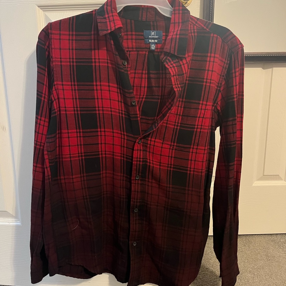Red and Black George Flannel